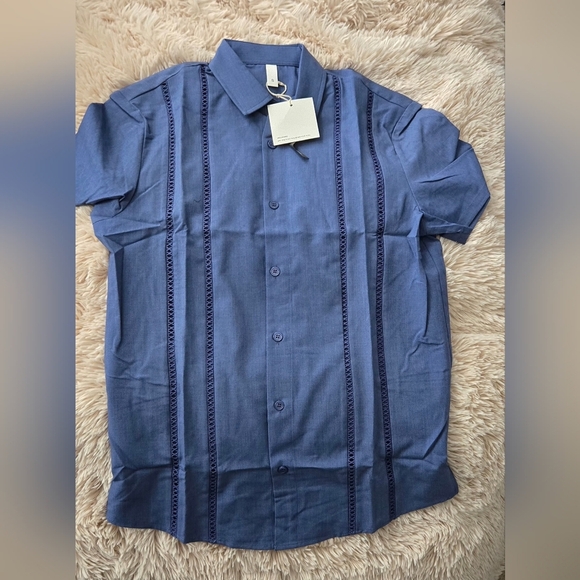 LETSEE Men's Cuban Guayabera Shirt #904 - Picture 2 of 13